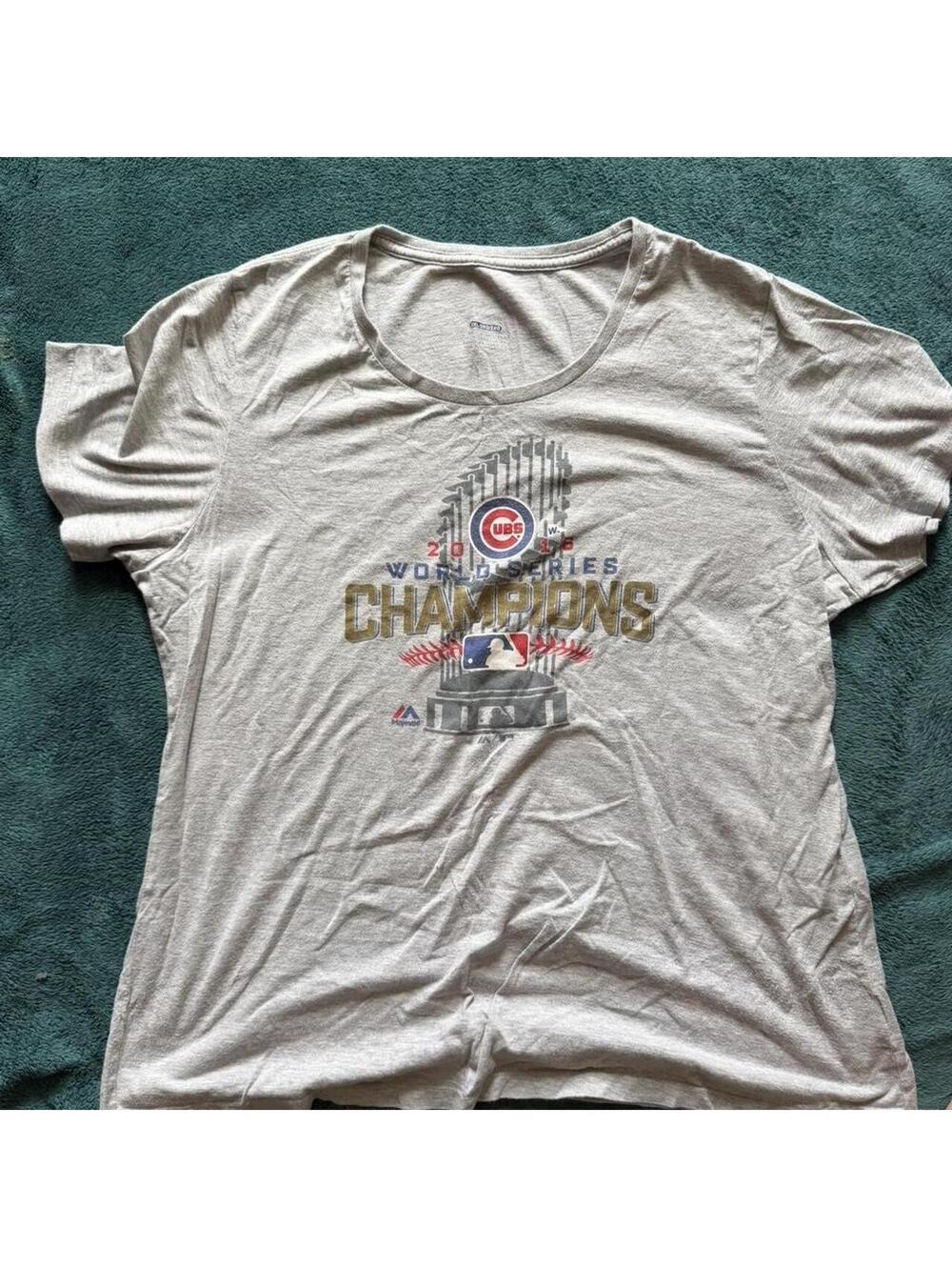 Majestic Chicago Cubs 2016 World Series Champions T-Shirt 2XL